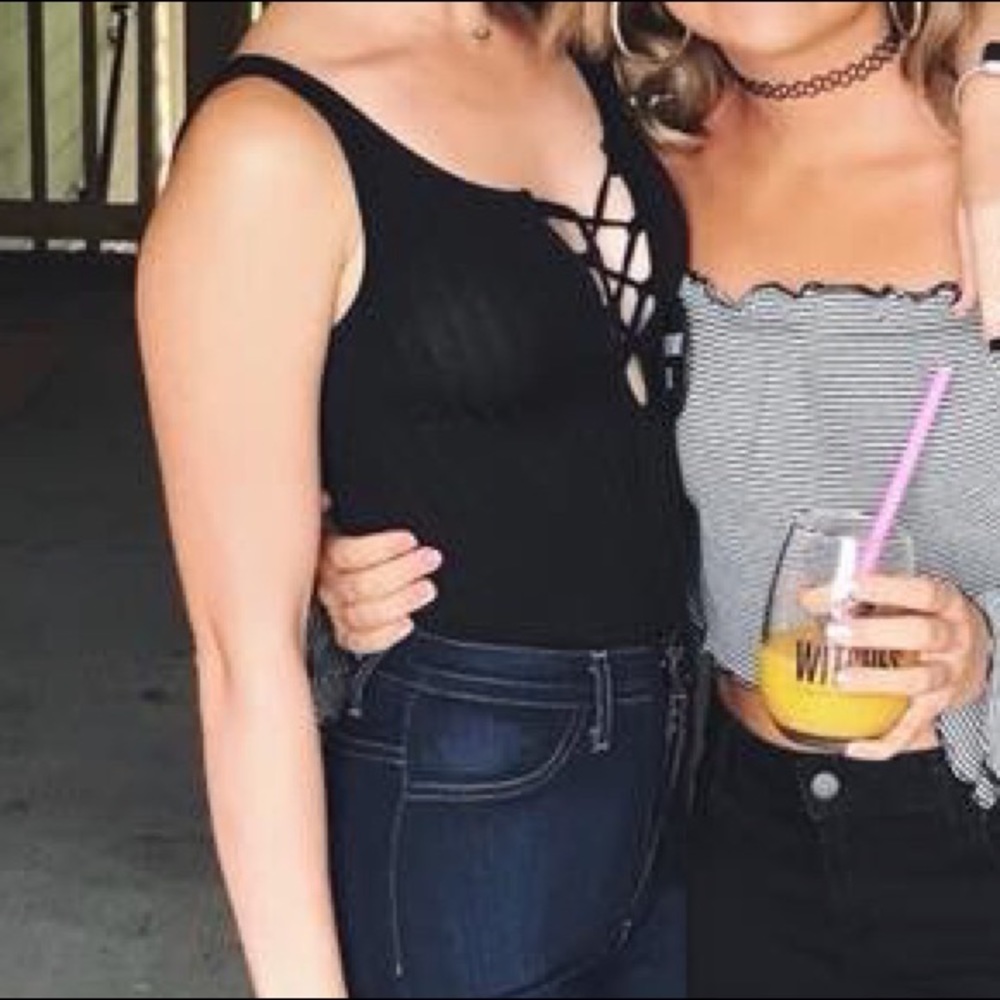 Urban outfitters tank top with tie front